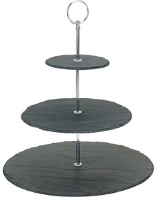 Tavă din piatră pentru prăjituri și gustări, 3 niveluri