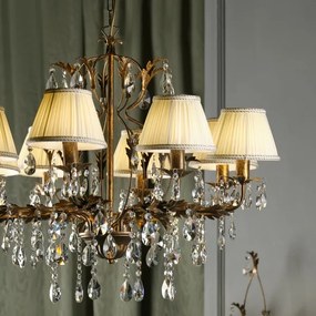 Lustră pe lanț KAREN 5xE14/6W/230V bronz ONLI