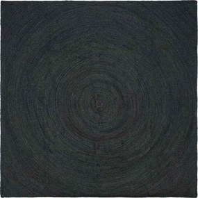 vidaXL Covoare de zonă Pătrat Gri închis 240 x 240 cm Iută