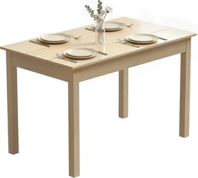 HOMCOM Masă de sufragerie design modern bicolor cu blat mare pentru 4-6 persoane în lemn dim. 119L x 70l x 75H cm | Aosom Romania