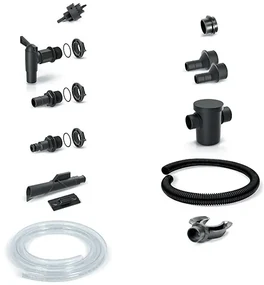 Set de accesorii pentru butoi de ploaie V, 13 piese, negru