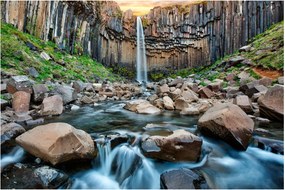 Tablou - Cascada Svartifoss, Islanda (90x60 cm)
