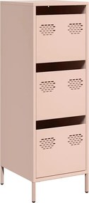vidaXL Dulap înalt, roz, 39x35x103,5 cm, oțel