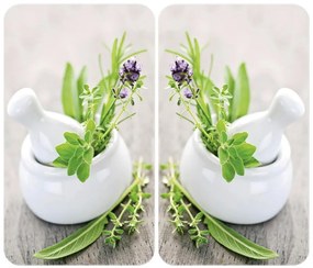 WENKO 2521420100 - Capac pentru plită 52x30 cm multicolor/gri/transparent