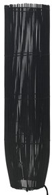 vidaXL Lampă de podea, negru, 61 cm, răchită e27