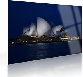 Tablou pe sticlă Sydney nocturn (70x50 cm)
