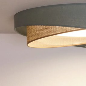 BRILAGI-LED Plafonieră VELVET TWIST LED/24W/230V 4000K diam. 55 cm verde/bej.