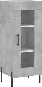 vidaXL Servantă, gri beton, 34,5x34x90 cm, lemn compozit