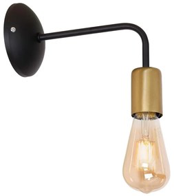 Lampă de perete BRENDA 1xE27/60W/230V neagră/aurie