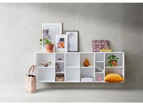 Bibliotecă albă de perete Hammel Mistral Kubus