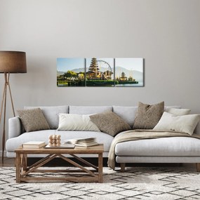 Tabloul Mount Batur (cu ceas) (90x30 cm)