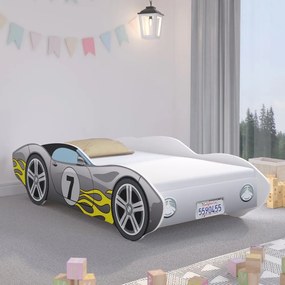 Pat de design pentru copii 160 x 80 cm într-o mașină de curse tavre