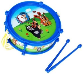 Toba Molei de plastic 20 cm + 2 bețe de tobă 2 culori