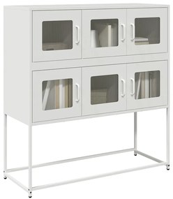 vidaXL Dulap, alb, 100,5x39x107 cm, oțel laminat la rece