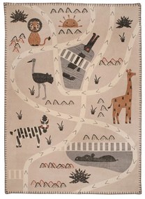 Covor pentru copii Nattiot Little Savannah, 100 x 140 cm