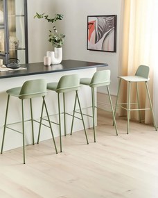 Set 4 buc scaune tip bar Morza (verde). 1081533