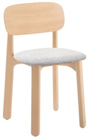 Set 2 scaune de dining din fag cu șezut gri Bonami Selection Miko