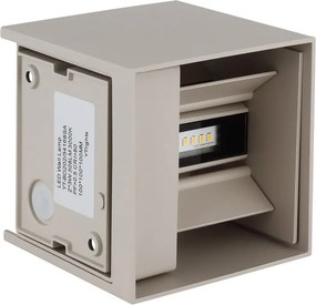 Aplica LED, Spot pentru iluminat exterior design modern IP54 Veronika nisip 10x10cm