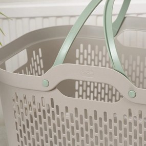 Coș de rufe maro deschis din plastic 45 l – Addis