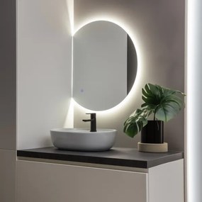 BRILAGI - Oglindă LED de baie MEZZO, 18W/230V, 60x50 cm, IP44, CRI 90, reglabilă +CCT