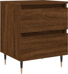 vidaXL Noptieră, stejar maro, 40x35x50 cm, lemn compozit
