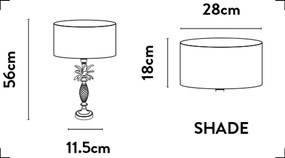 Veioza/Lampa de masa design lux elegant Belle argintiu/roz