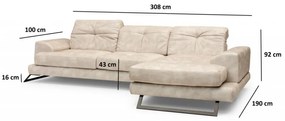 Coltar Frido Corner Right (L3+Chl), Bej