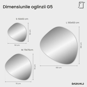 Oglindă atipică cu iluminare LED G5