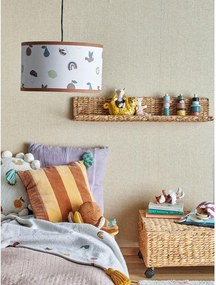 Abajur pentru copii alb/maro cu abajur textil ø 34 cm Agnes – Bloomingville Mini