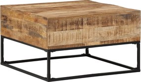 vidaXL Măsuță de cafea, 68x68x41 cm, lemn de mango nefinisat