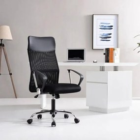 Scaun ergonomic pentru birou,textil,mesh si tetiera