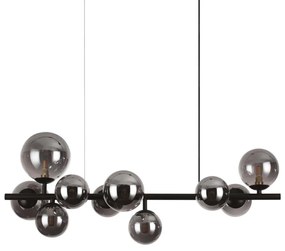 Ideal Lux - Lustra LED suspendată pe cablu PERLAGE 10xG9/3W/230V 81 cm negru/fumuriu