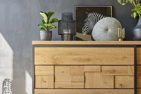 Comodă lemn masiv Prime Multiple Dimensiuni - 94 x 50 x 225 cm