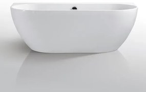 Cada freestanding Kreiner Vera 166x80 cm finisaj alb lipita de perete BTW