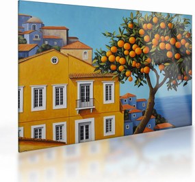 Tablou pe sticlă - Portocal (70x50 cm)