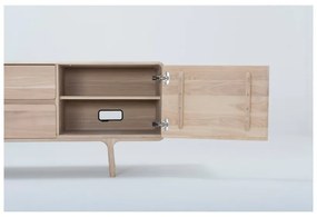 Comodă TV din lemn masiv de stejar Gazzda Fawn