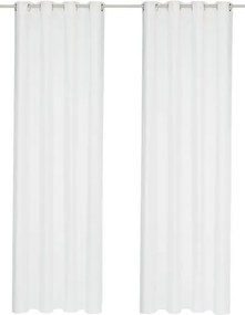 Set 2 draperi Raja alb 140/145 cm