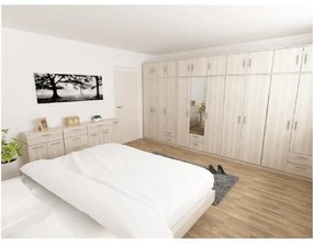 Dulap cu bara pentru umerase, stejar sonoma, NOKO-SINGA 80