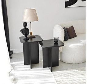 Set 2buc. măsuțe laterale Diveta (negru) . 1094794
