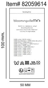 Covor în culoare naturală rotund din iută ø 130 cm Dinne – Bloomingville Mini