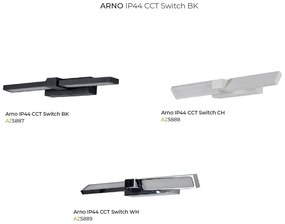 Aplica LED pentru oglinda/tablou IP44 ARNO CCT SWITCH alba