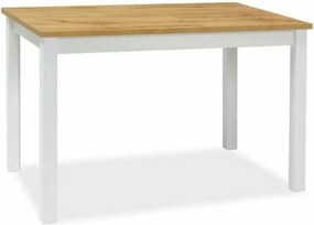 Masa ADAM, stejar/alb, PAL, 100x60x75 cm