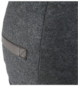 Taburet, material textil gri/maro, RAGIN