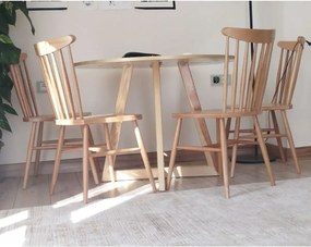 Masa rotund  dining din lemn  Homs, seria A-620,90 x 75 cm,30176