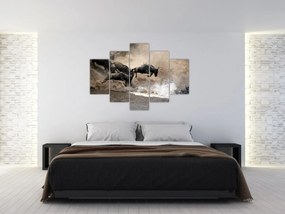 Tablou - Turmă de gnu (150x105 cm)