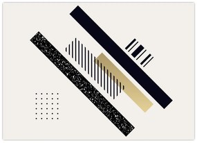 Tablou pe sticlă - Forme geometrice N⁰5 (70x50 cm)