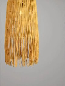 Lustra suspendata stil natural ratan galben VENA