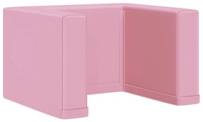 Canapea pentru copii 2-in-1, roz, piele ecologica Roz