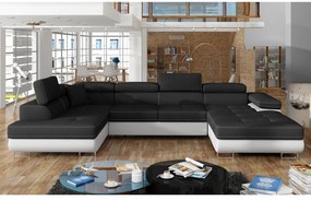 Expedo Canapea extensibilă în formă de U CORGI, 345x90x202, sawana 14/soft 17, colţ stânga
