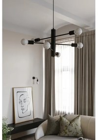 Lustră pe cablu DUOMO 3D 3xE27/60W/230V negru